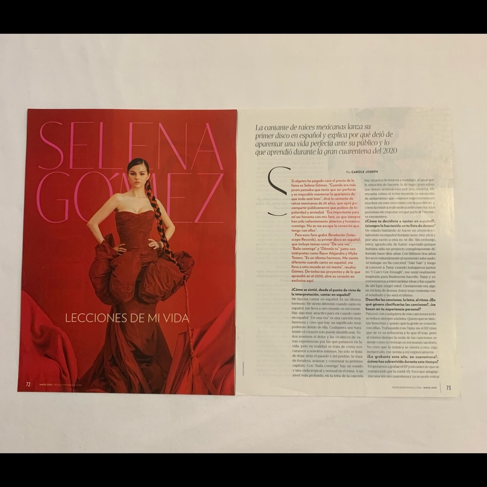 Selena Gómez Lecciones De Mi Vida (3) Page Magazine Spanish Article